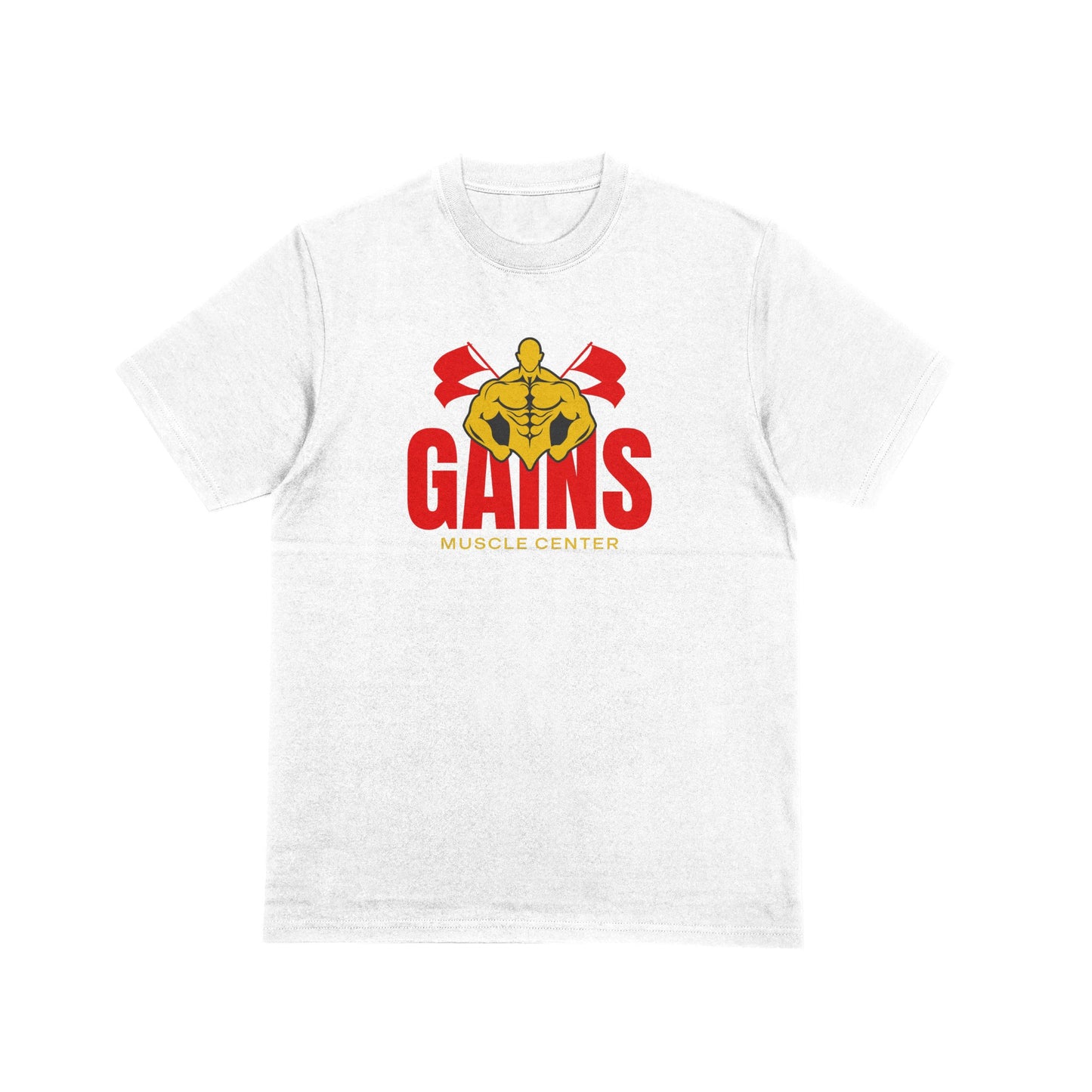 Gains Muscle Center Graphic T-Shirt