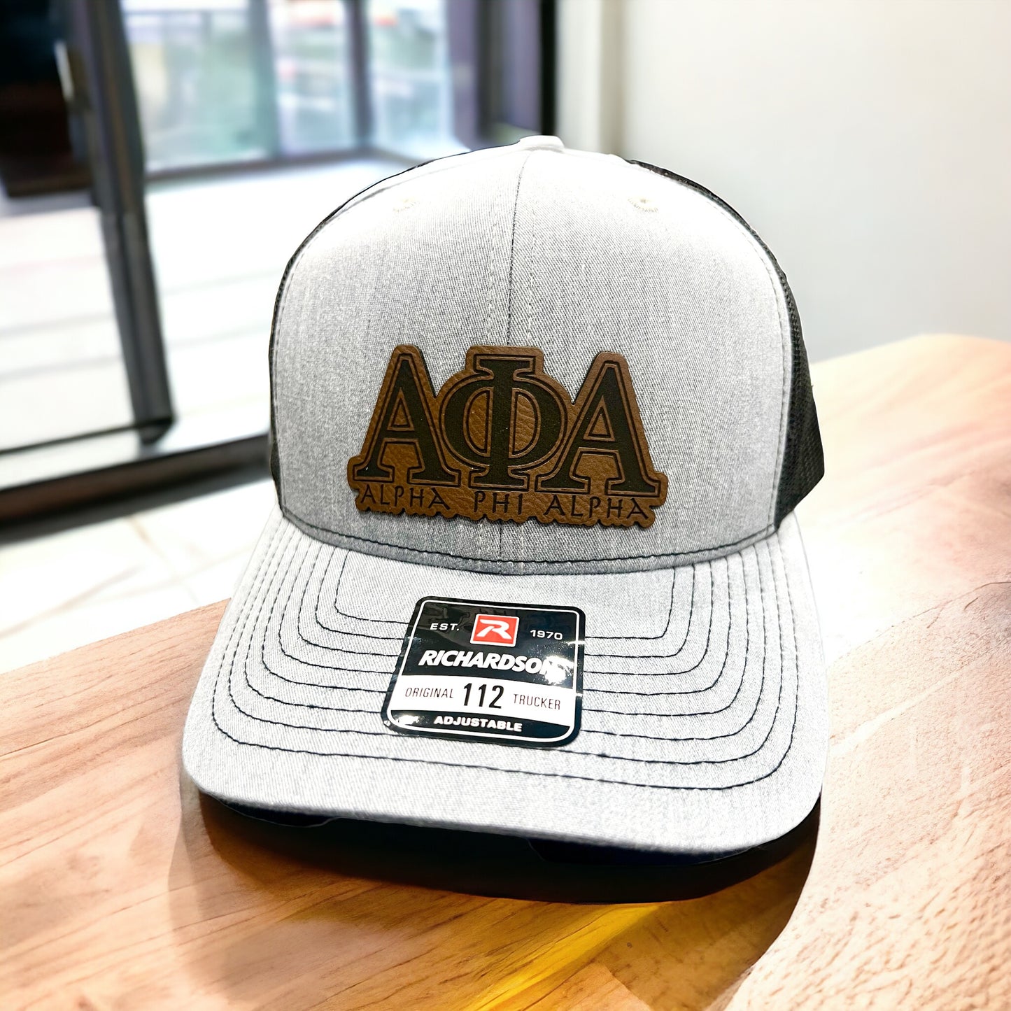 Alpha Phi Alpha Leather Patch Hat