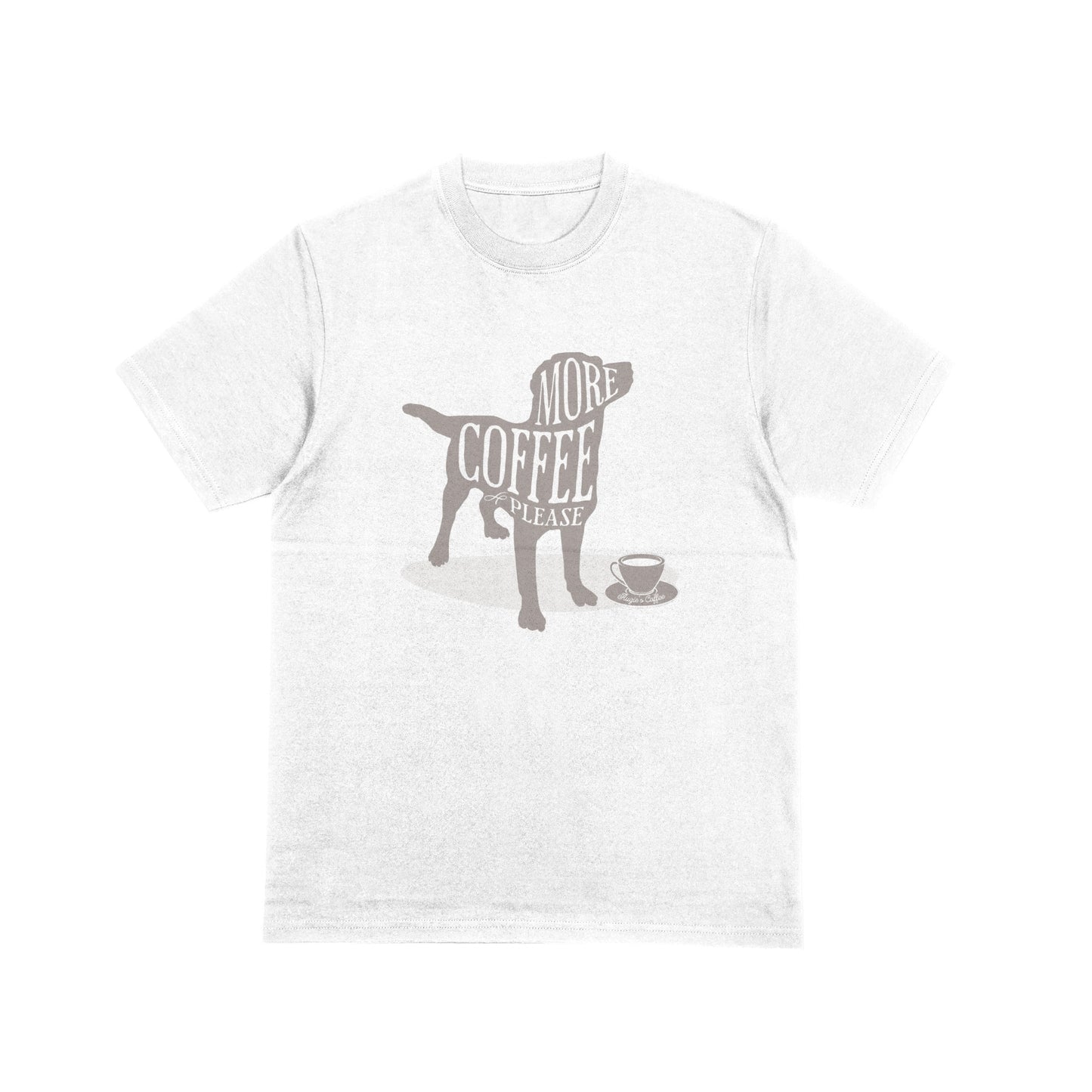 More Coffee Please Dog Graphic T-Shirt