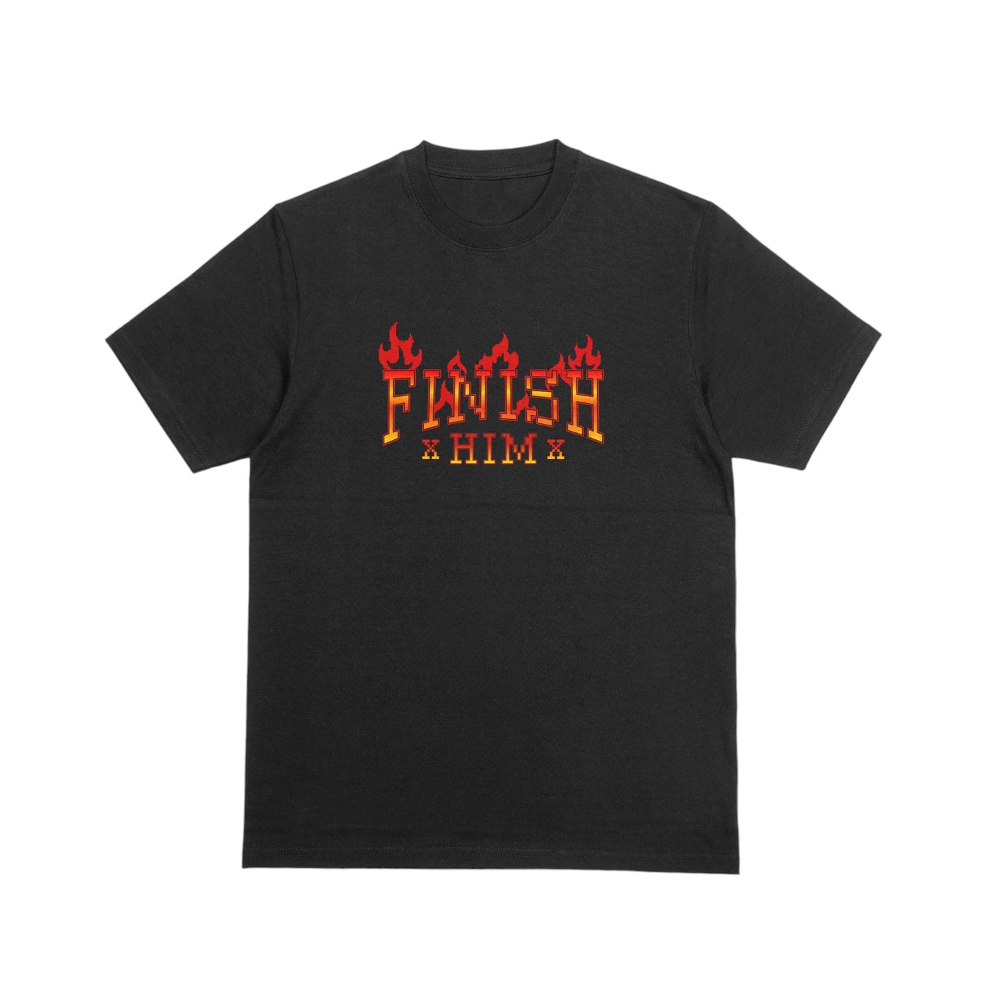 Finish Him Retro Gaming Graphic T-Shirt