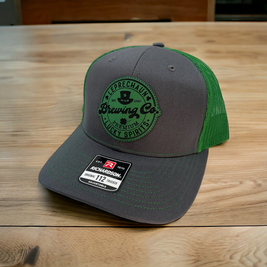 Leprechaun Brewing Co. Leather Patch Hat