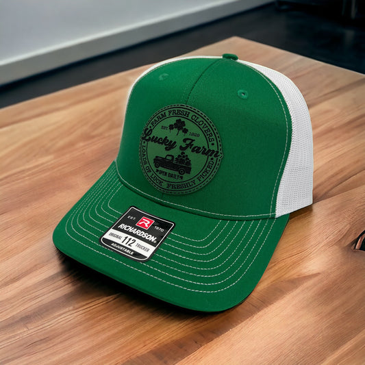 Lucky Farm Leather Patch Hat